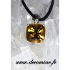 pendentif citrine madere coussin