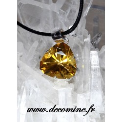 pendentif citrine madere bresil triangle