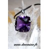 pendentif amethyste de bahia coussin carre