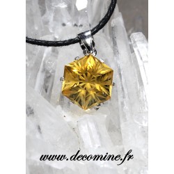 Pendentif citrine madere...