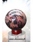 sphere rhodonite